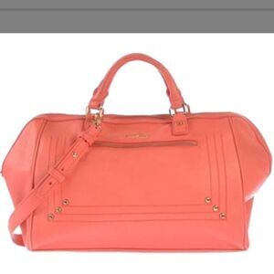 Coral Paul and Joe Sister Satchel Handbag w Strap